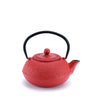 SWISS EDITION: rote Teekanne mit Hagelmuster [0,6 Liter]