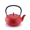 SWISS EDITION: rote Teekanne mit Hagelmuster [1,8 Liter]