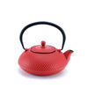 SWISS EDITION: rote Teekanne mit Hagelmuster [1,1 Liter]