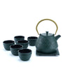 Teekannen-Set "dunkelgrüne Rauten" [1,0 Liter]